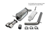 Jetex Performance Exhaust System Volkswagen Polo GTi 6R 1.4 180bhp 6/10-5/14 2.50"/63.50mm Half System Stainless Steel (T300 series) Non-Resonated Twin Round 80mm