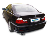 Jetex Performance Exhaust System BMW 316i E46 Saloon/Touring/Coupe 98-05 2.50"/63.50mm Back Box Stainless Steel (T300 series) Twin Round 70mm