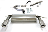 Jetex Performance Exhaust System Audi A3 (8P) Diesel Turbo (03+) 1.9TDi/2.0TDi 03+ 3.00"/76.50mm - 2.50"/63.50mm Half System Stainless Steel (T300 series) Non-Resonated Round 100mm L+R