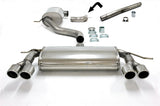 Jetex Performance Exhaust System Audi A3 (8P) Diesel Turbo (03+) 1.9TDi/2.0TDi 03+ 3.00"/76.50mm - 2.50"/63.50mm Half System Stainless Steel (T300 series) Resonated Twin Round 80mm Quad