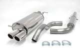 Jetex Performance Exhaust System Audi A3 (8L) Petrol Turbo + TDI (96-03) 1.8T/1.8Ti/1.9TDI 96-03 2.50"/63.50mm Half System Stainless Steel (T300 series) Resonated Twin Round 80mm