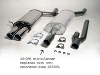 Jetex Performance Exhaust System Audi A4 (B5) Quattro 2.4/2.6/2.8/2.5 (94-00) 2.4/2.6/2.8/2.5TDI 94-00 2.50