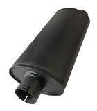 Jetex Custom Oval Silencer Exhaust Box 3.00"/76.02mm 3.00"/76.02mm H=140.00mm W=220.00mm L=500.00mm 9.41L Aluminised Steel